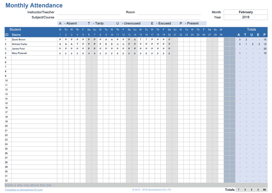 Favorite Excel Macro Attendance Tracker Sheet In Html