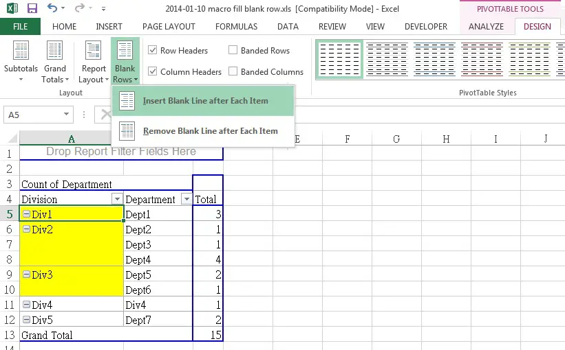 Fill Blank Cells In Excel Column