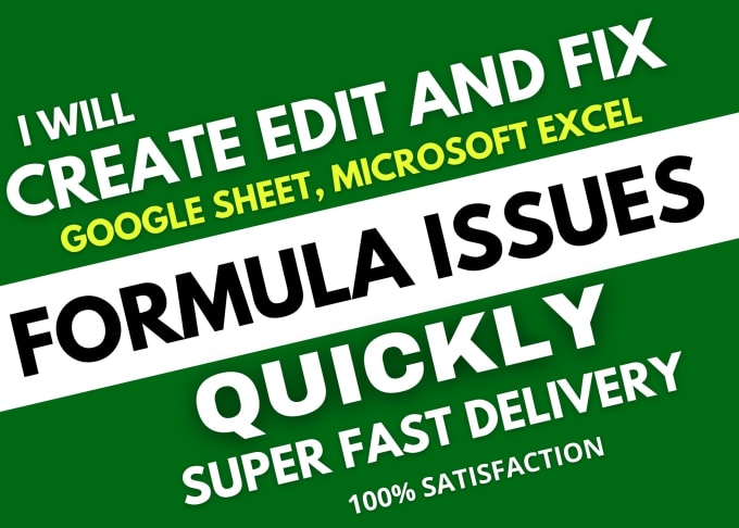 Fix Microsoft Excel Formula Issues By Adnanqureshi553 Fiverr