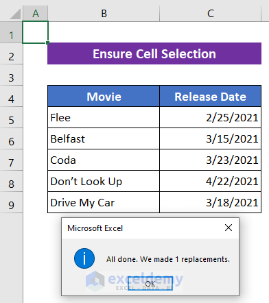 Fixed Excel Find And Replace Not Working 6 Solutions Exceldemy