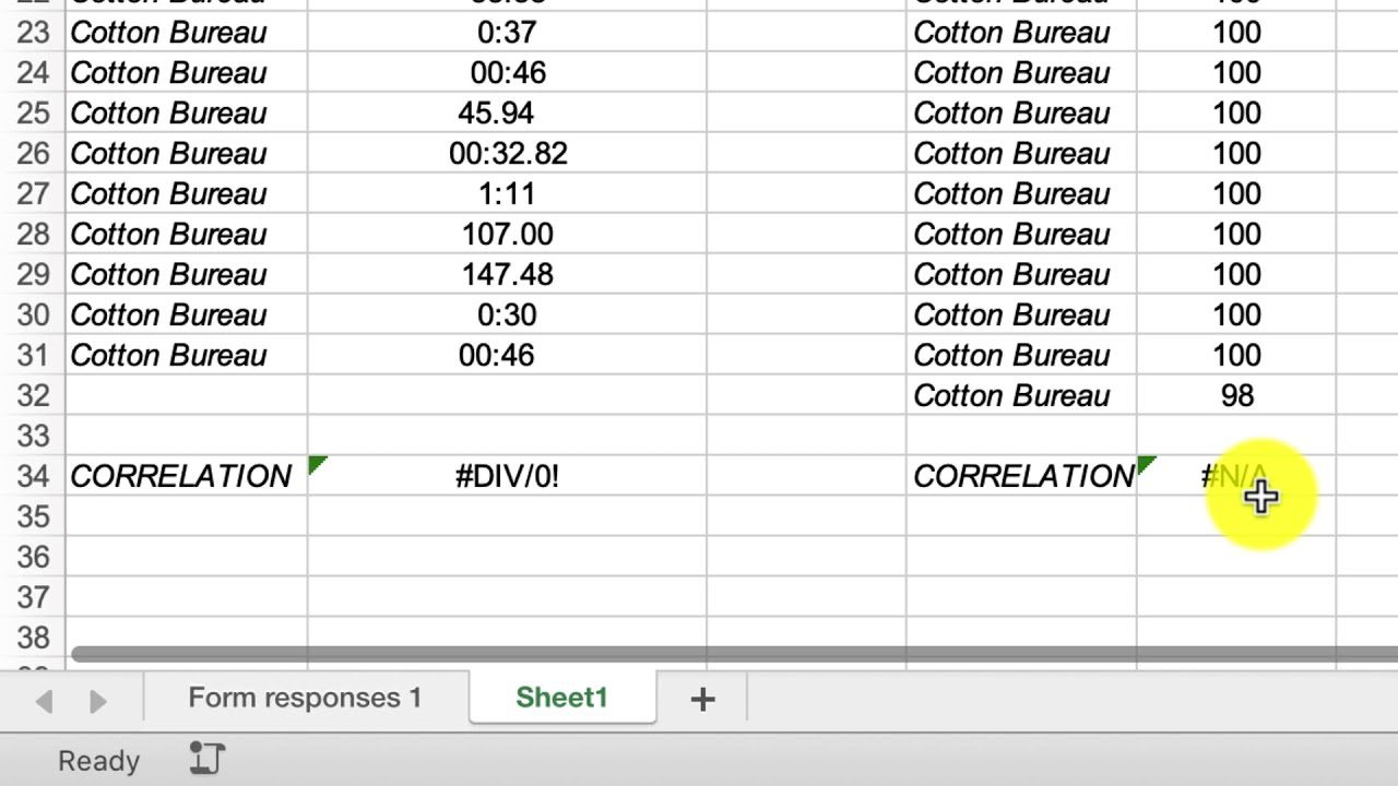 Fixing N A And Div 0 Errors In Excel Youtube