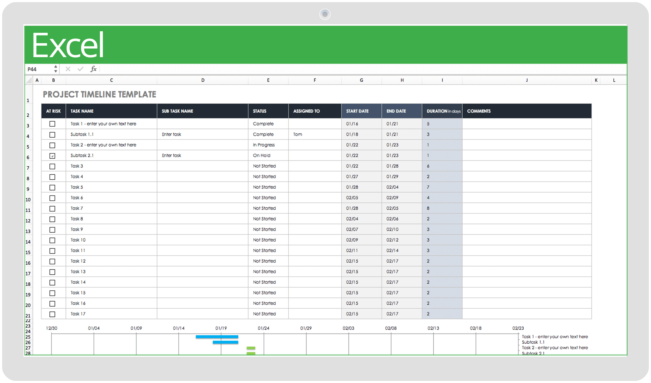 Free P Value Templates For Google Sheets And Microsoft Excel Slidesdocs