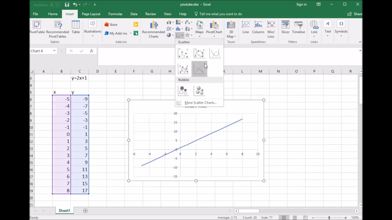 Graph Equations In Excel