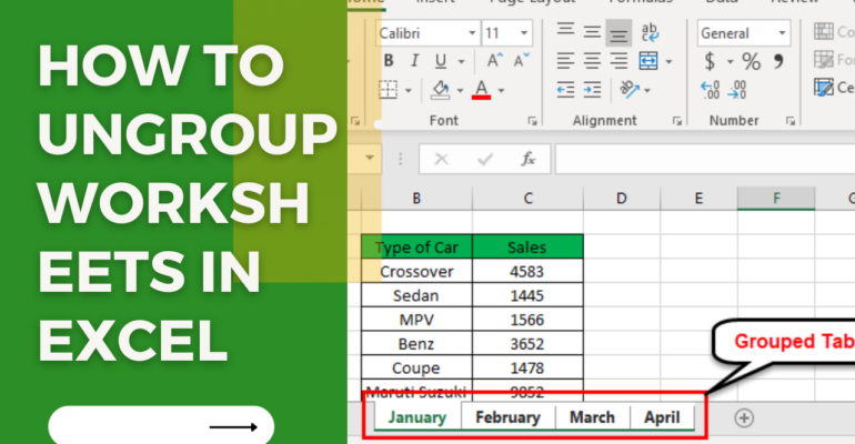 Group And Ungroup Worksheets In Excel