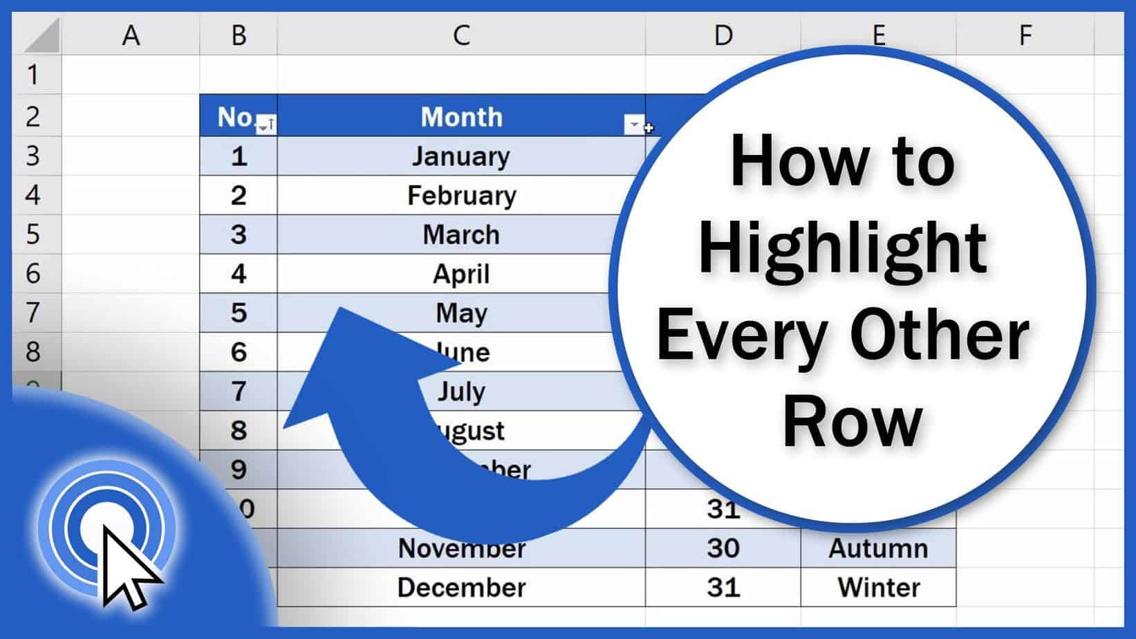 Highlight Every Other Row In Excel Excelkid