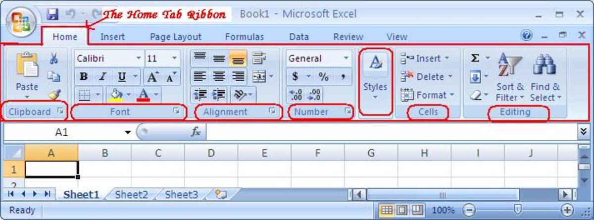 Home Tab In Excel Excel Tutorial