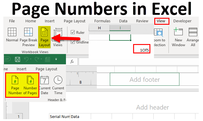 5 Easy Ways to Add Page Numbers in Excel