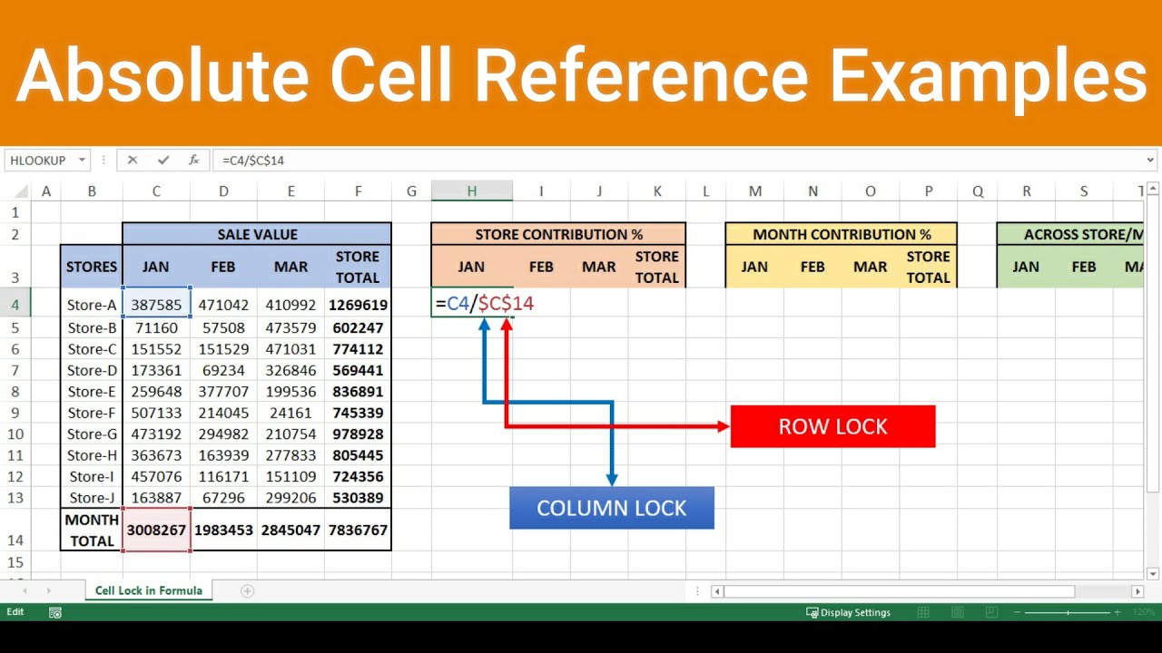 How Do I Lock A Cell In An Excel Formula