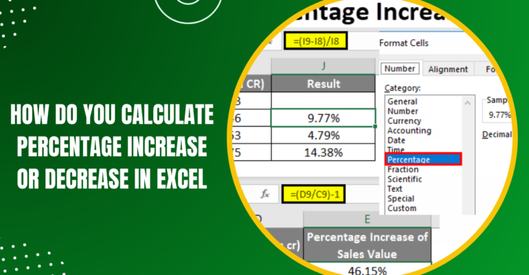 How Do You Calculate Percentage Increase Or Decrease In Excel