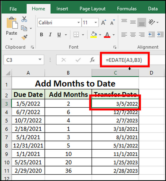 How To Add A Month In Excel Add Or Subtract Months Earn Amp Excel