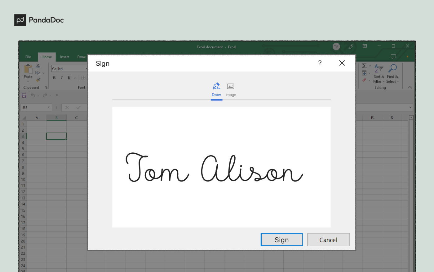 How To Add A Signature Line In Microsoft Excel How To Add An Official Signature To Your Excel