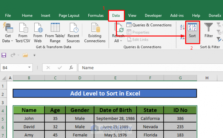 How To Add A Sort Button In Excel Adding A Custom Sort Button For Effortless Data Sorting