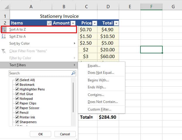 How To Add A Sort Button In Excel Spreadcheaters