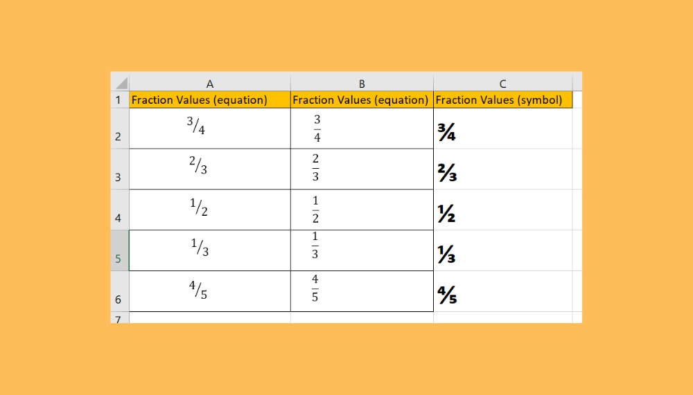 How To Add A Stacked Fraction In Excel Sheetaki