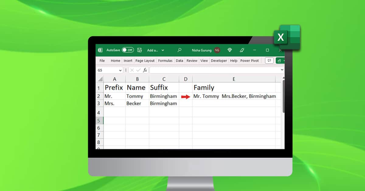 How To Add A Suffix Or Prefix To Cells In Excel