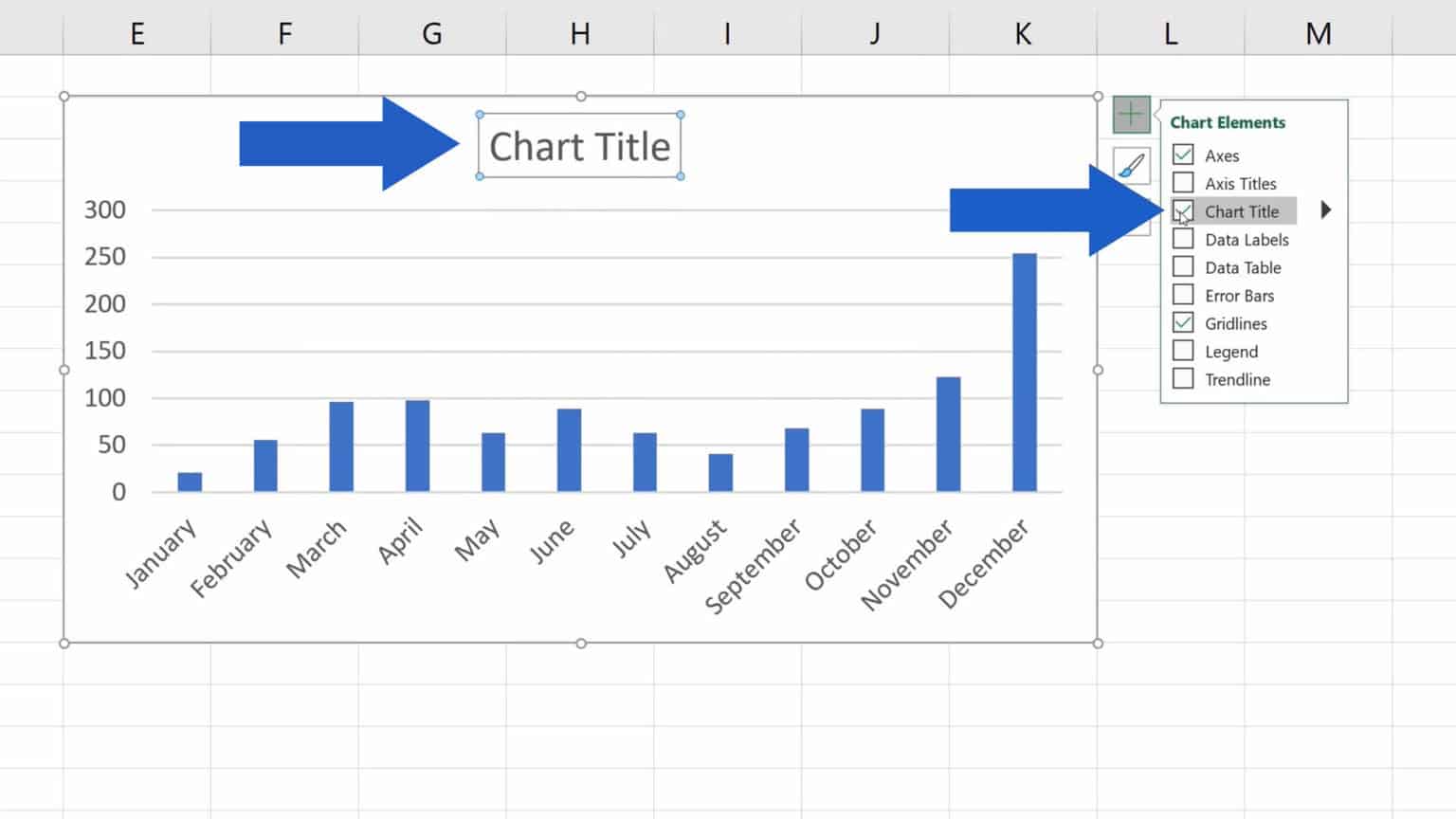 How To Add A Title To A Chart In Excel