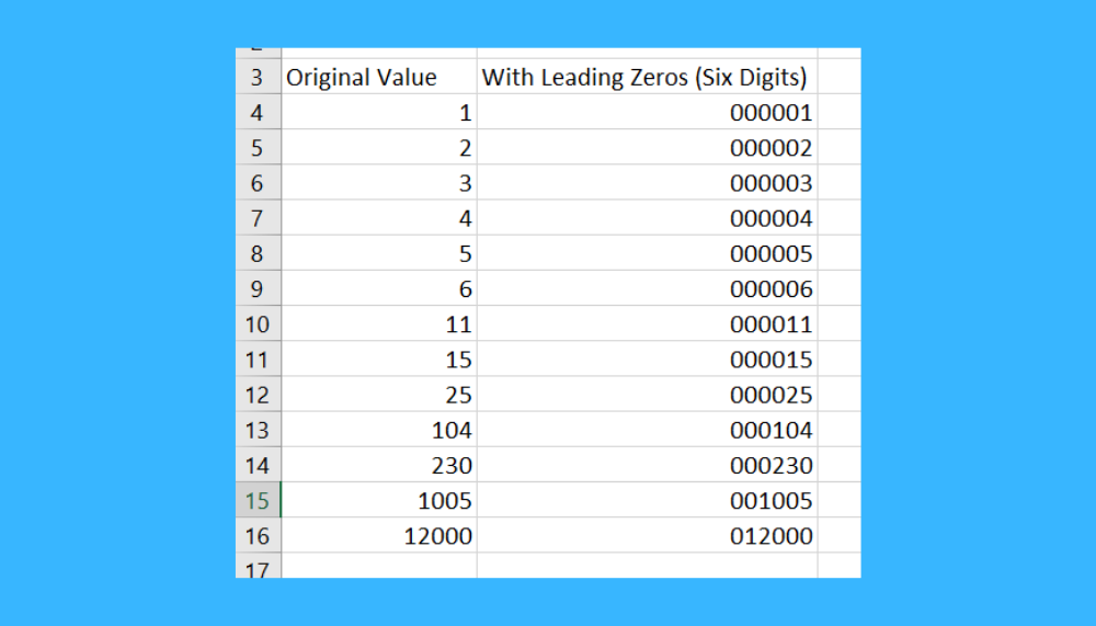 How To Add Leading Zero In Excel With Examples