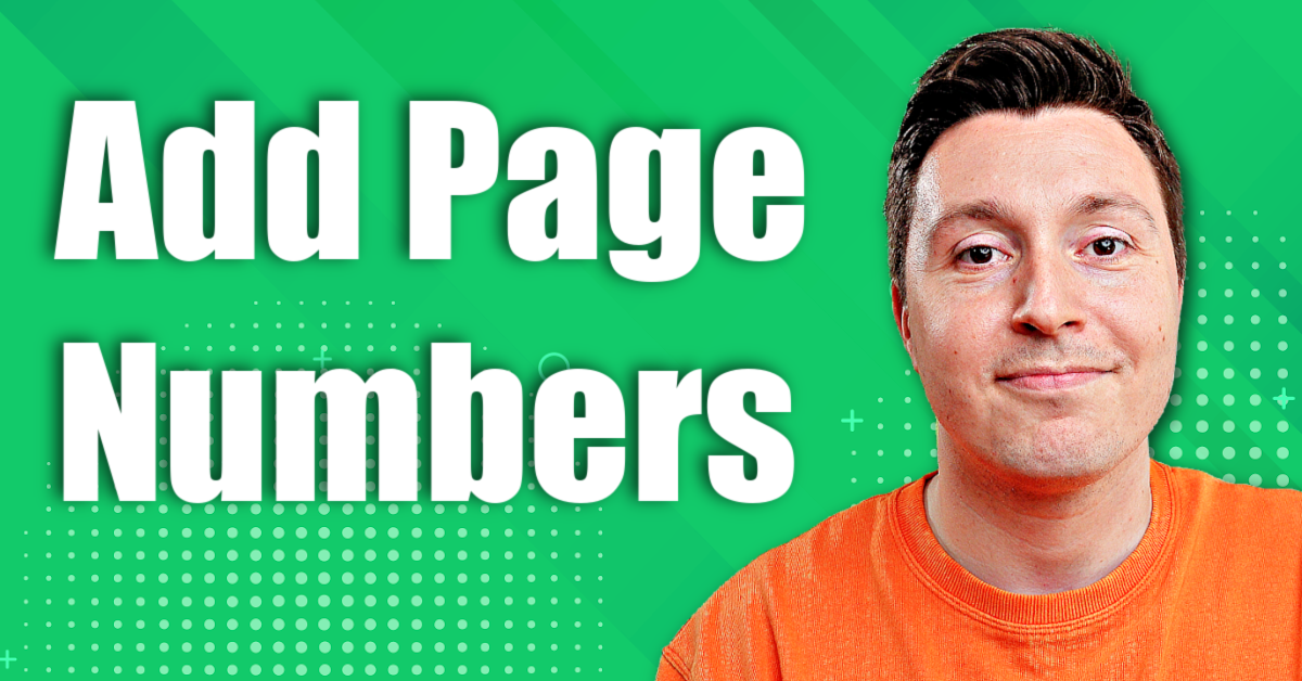 How To Add Page Numbers In Excel Step By Step 2024