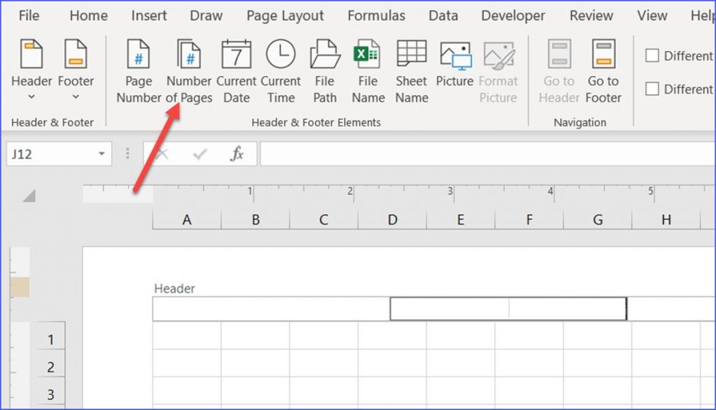 How To Add Page Numbers In Excel Youtube