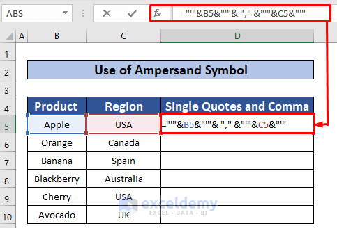 5 Simple Ways to Add Quotation Marks in Excel