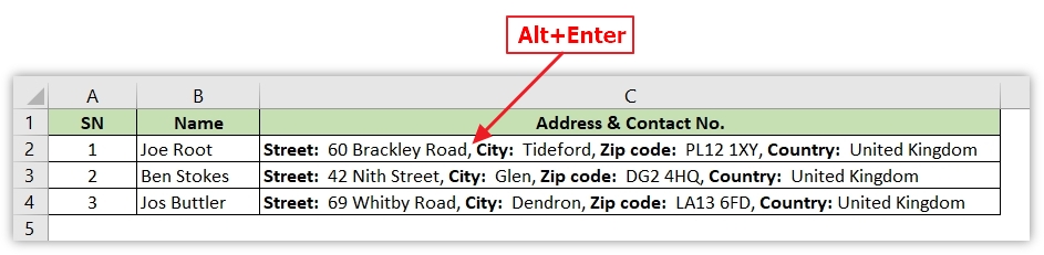 How To Add Second Line In Excel Cell Excelwrap