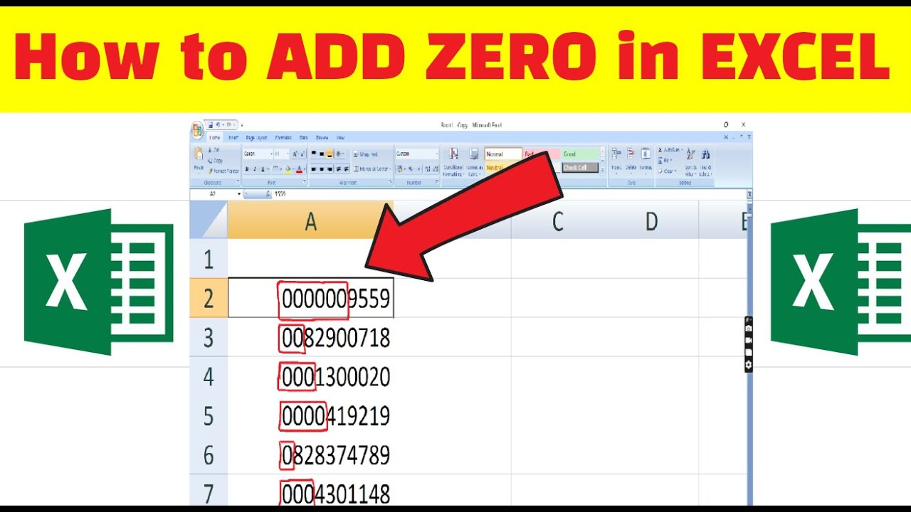 3 Simple Ways to Add Leading Zeros in Excel