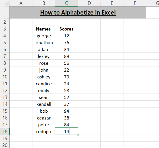 How To Alphabetize In Excel 2 Easy Methods