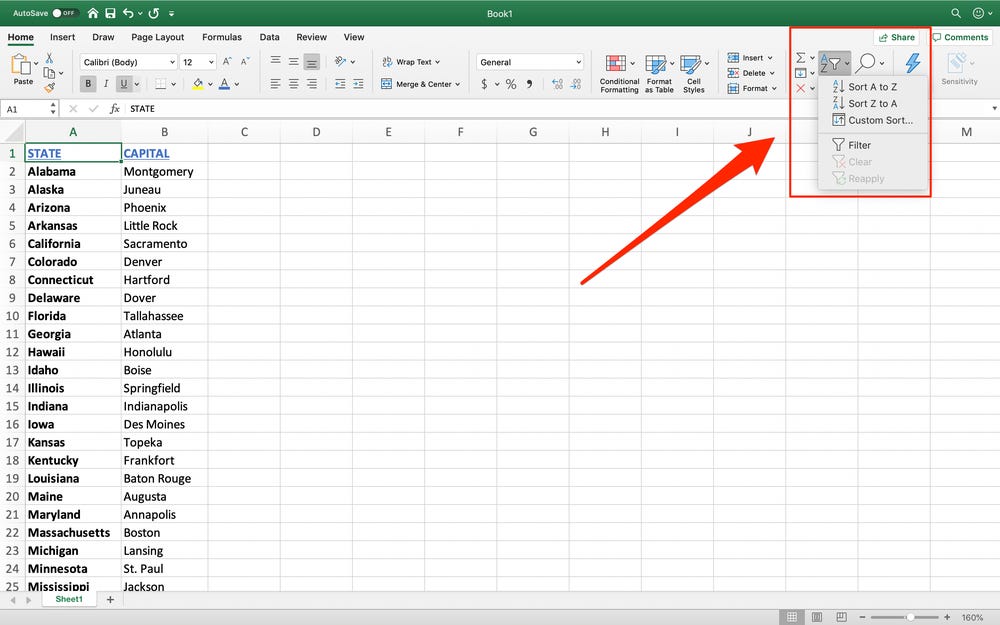 How To Alphabetize In Excel Sort Alphabetically Columns And Rows