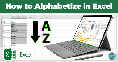 How To Alphabetize In Excel Using Excel Functions And Keyboard Shortcuts