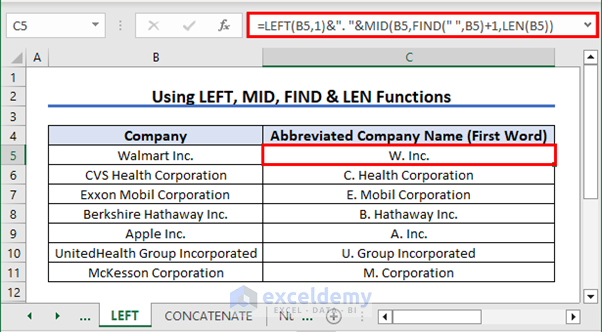 How To Apply Abbreviation In Excel Abbreviate Words And Numbers