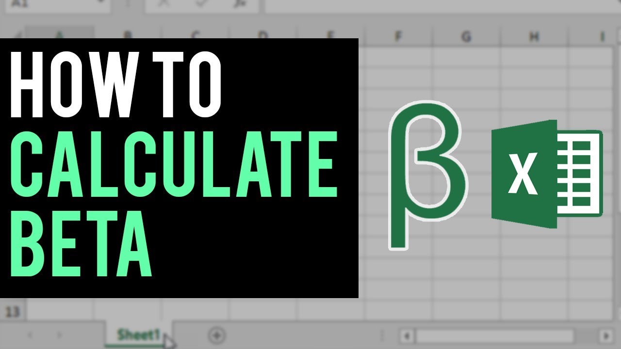 How To Calculate Beta In Excel 4 Easy Methods Exceldemy