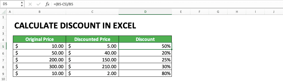 How To Calculate Discount In Percentage Haiper