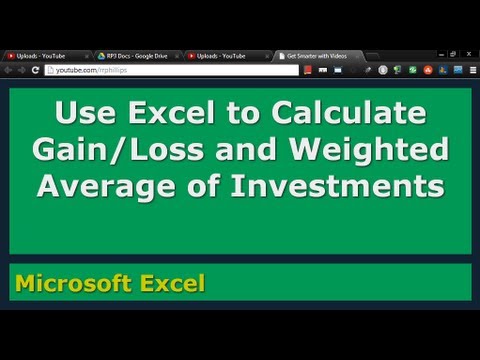 How To Calculate Gain Or Loss In Excel