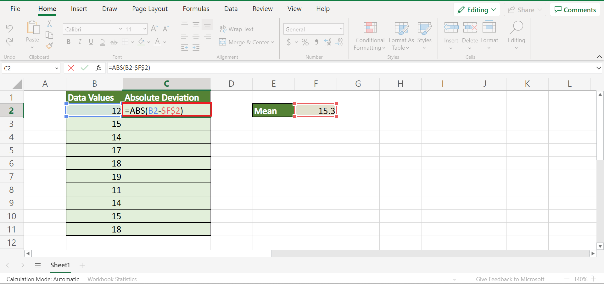 How To Calculate Median Absolute Deviation In Excel Sheetaki