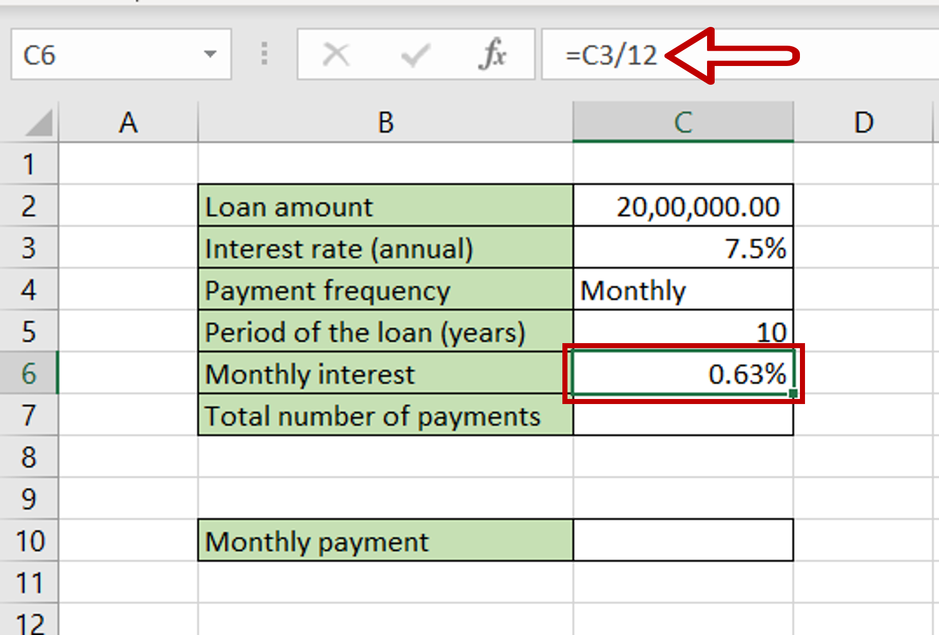 How To Calculate Monthly Payment With Apr In Excel Exceldemy