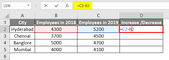 How To Calculate Percentage Differences In Excel