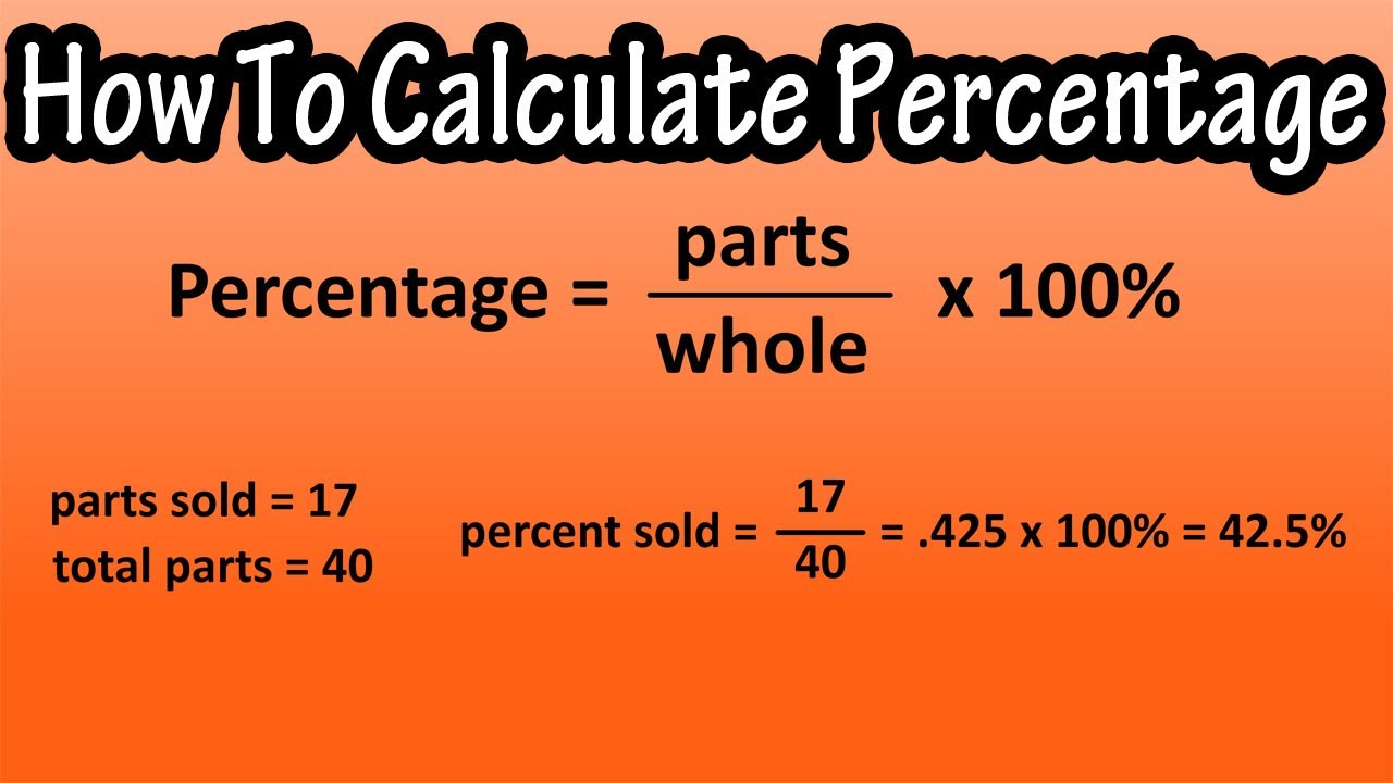 How To Calculate Percentage