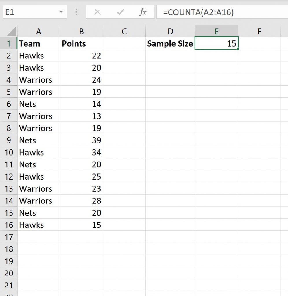 How To Calculate Sample Size In Excel Sheetaki