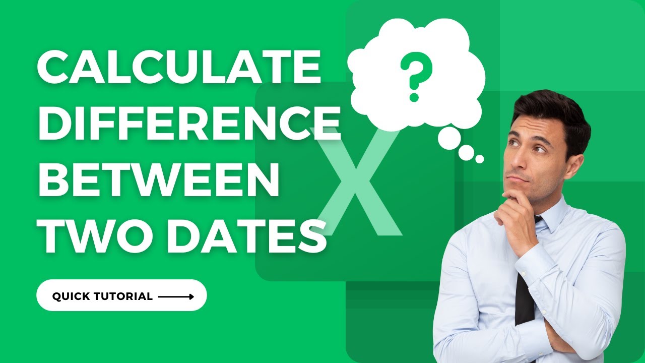 How To Calculate The Difference Between Two Dates In Excel Exceldatapro