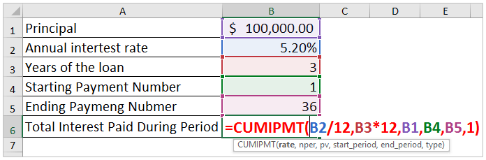 How To Calculate Total Interest Paid In Excel Youtube