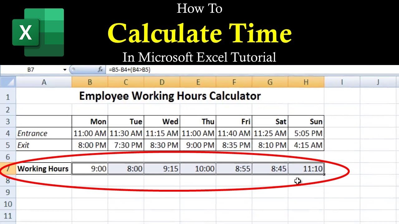 How To Calculate Total Time In Excel 6 Suitable Examples