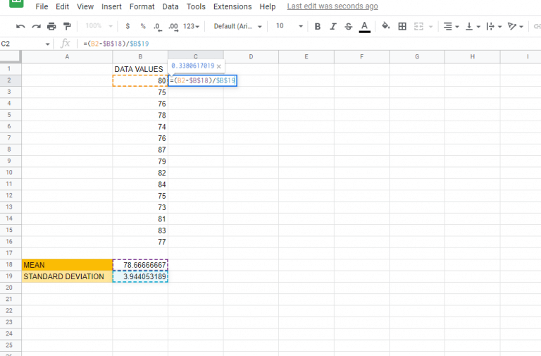 How To Calculate Z Scores In Google Sheets Edutized