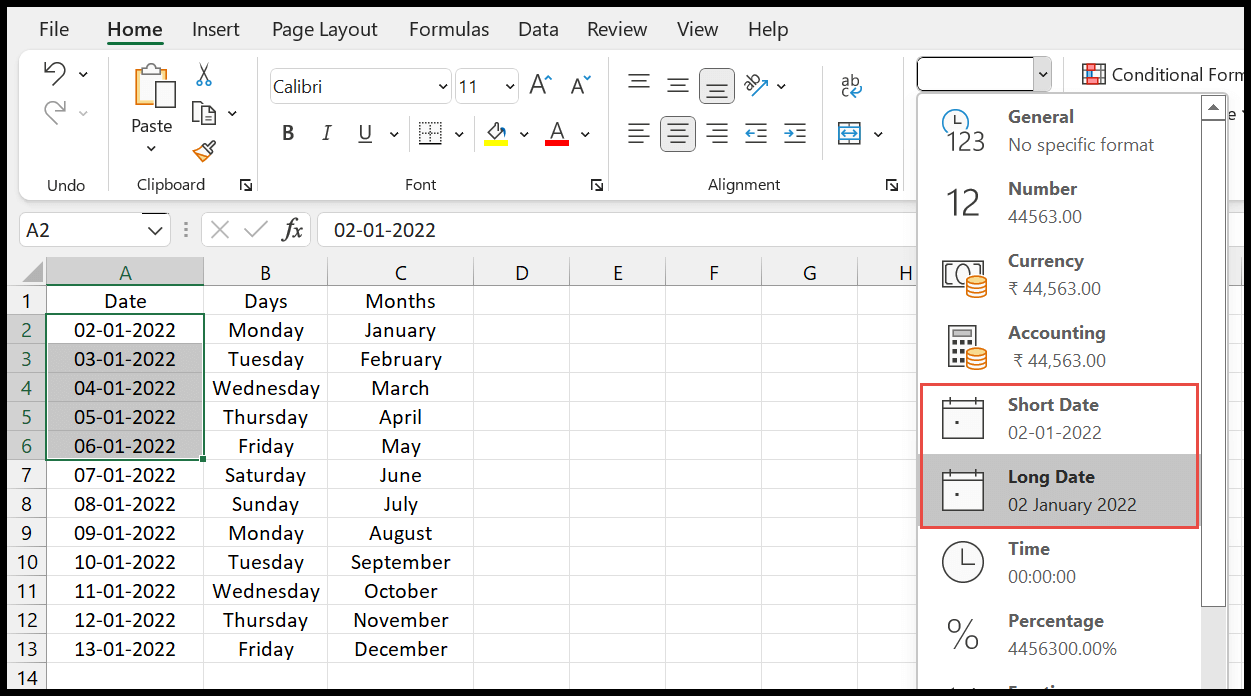 How To Change 5 Digit General Numbers To Date Format In Excel