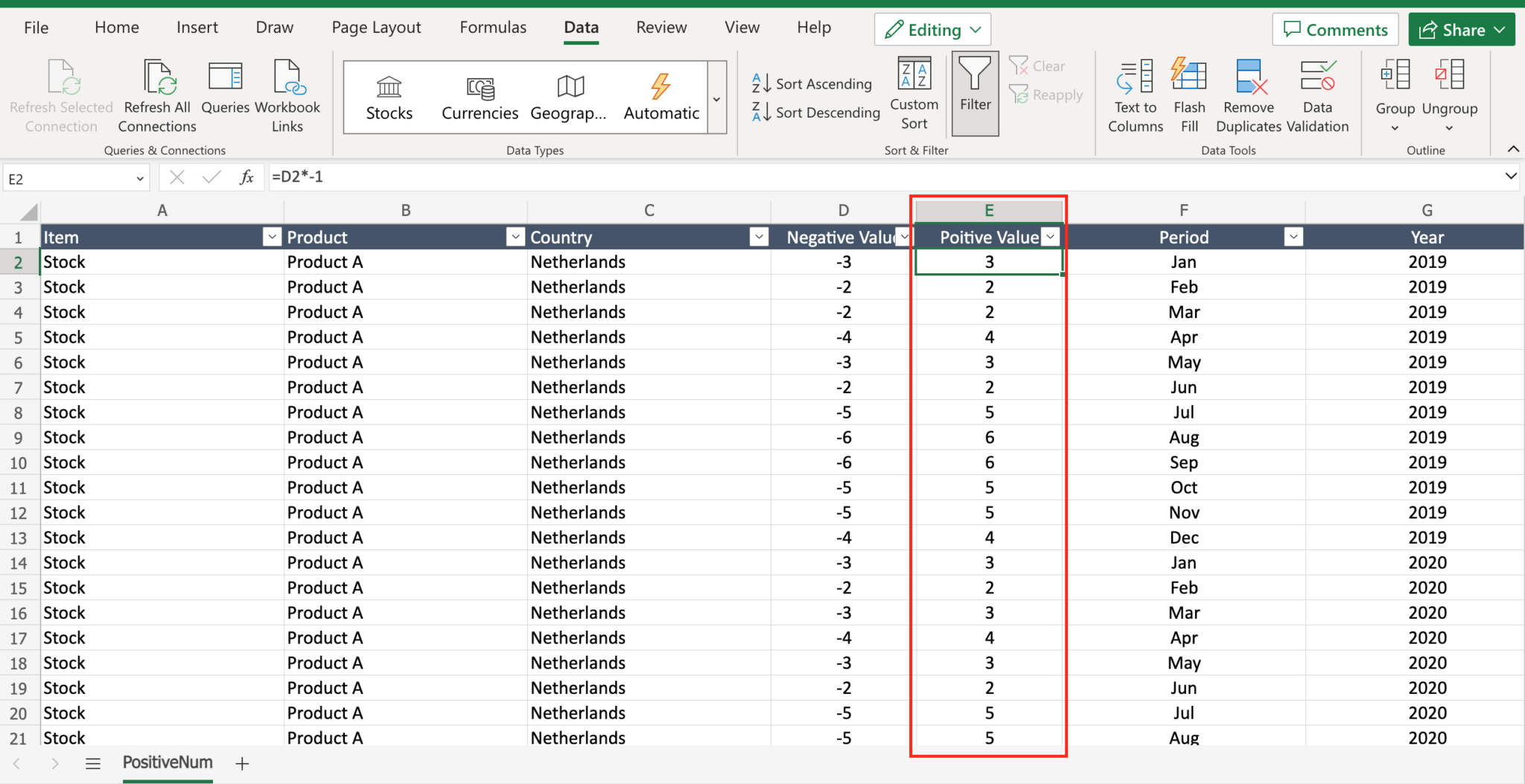 How To Change A Negative Number To Positive In Excel Spreadcheaters