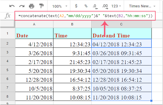 How To Combine Date And Time In Excel Merge Date And Time Earn And