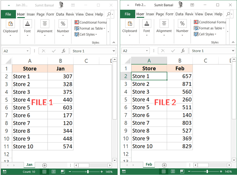 How To Compare Two Excel Files Or Sheets For Differences