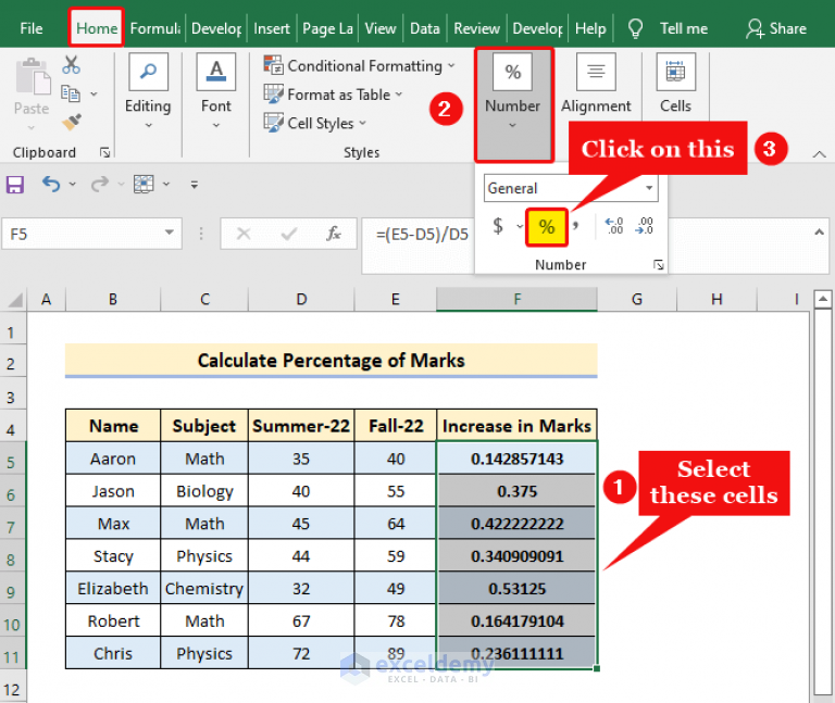 5 Simple Excel Tricks for Percentage Increase Calculation