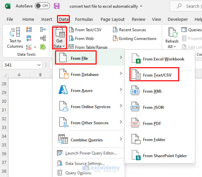 How To Convert A Text File To Excel Automatically 3 Ways