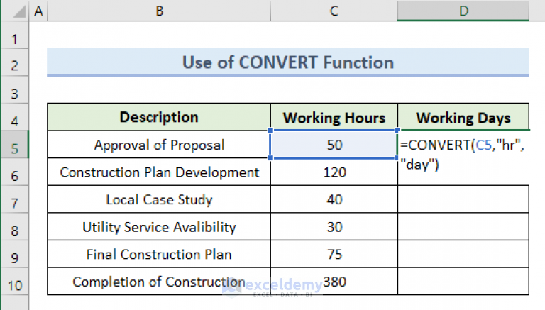 How To Convert Hours To Days In Excel 6 Effective Methods