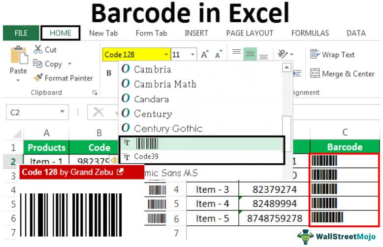 How To Convert Numbers To Barcode In Excel 3 Easy Ways